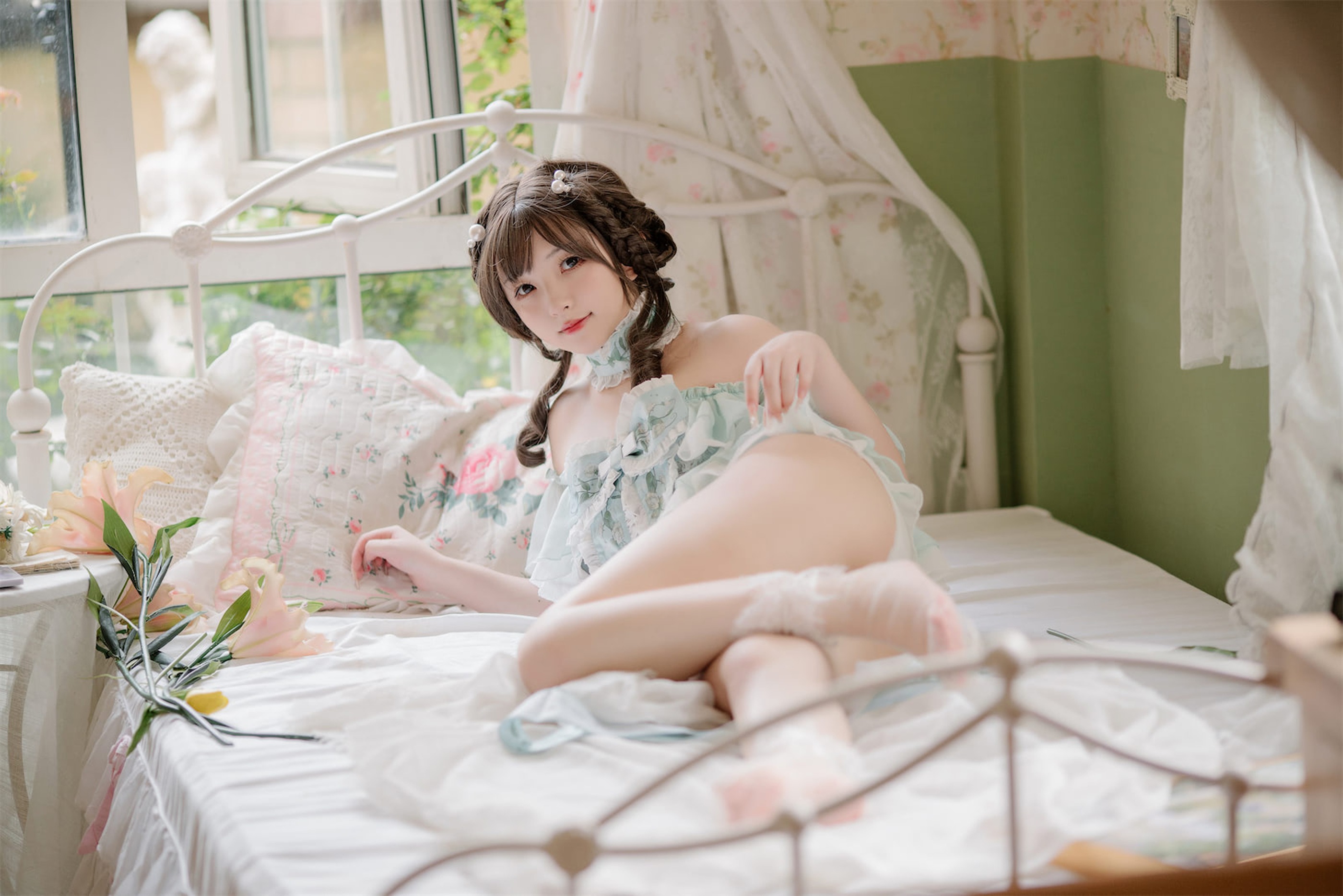 图片[1]-花铃 – NO.014 小豌豆 [82P]-XikXak